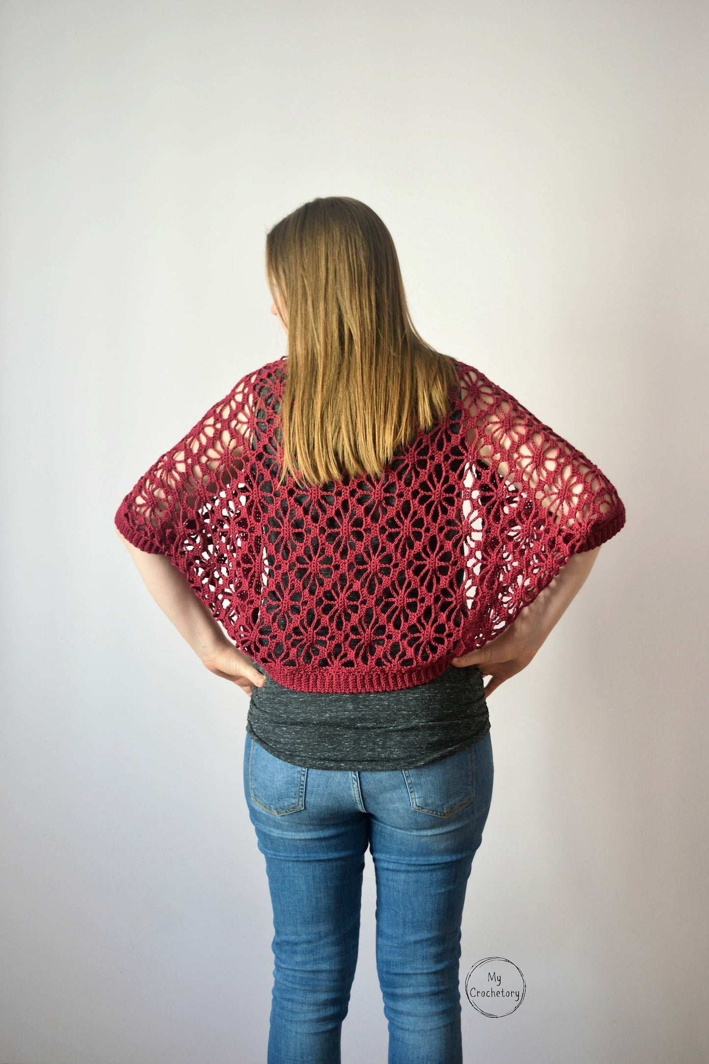 Meadow Lace Crochet Shrug
